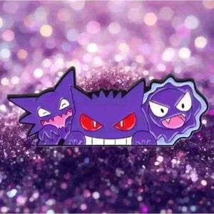 Gastly, Haunter, Gengar Evolution Enamel Pin Collection - Pokémon Fan's Favorite
